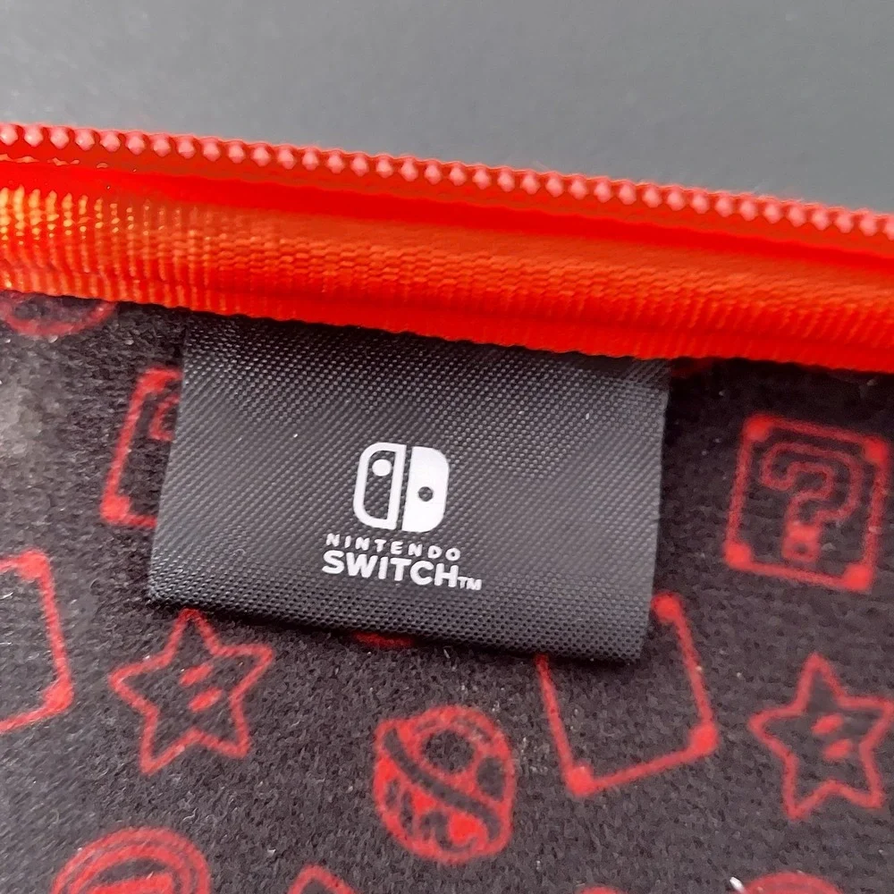 Nintendo Switch Mario‎ Red Hard Shell Padded Console Carry Case Only Travel Bag